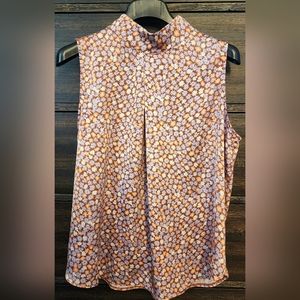 Mock neck blouse